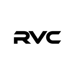 RVC letter logo design with white background in illustrator, vector logo modern alphabet font overlap style. calligraphy designs for logo, Poster, Invitation, etc.