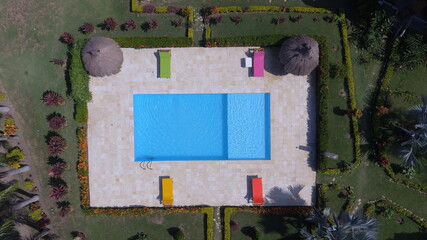piscina vista aérea 
