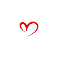 Heart with check icon design Stock vector illustration on white background