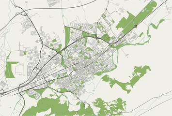 Fototapeta na wymiar map of the city of Alcala de Henares, Spain