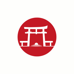 Torii Gate for Culture Japan logo design