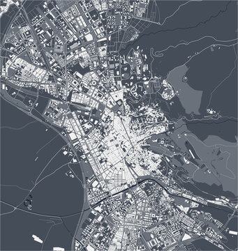 map of the city of Granada, Spain