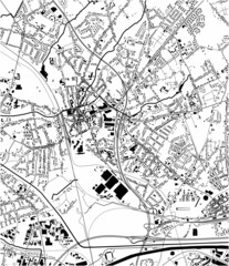 map of the city of Oberhausen, Germany