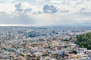 Fototapeta na wymiar Athens Aerial Landscape, Greeece