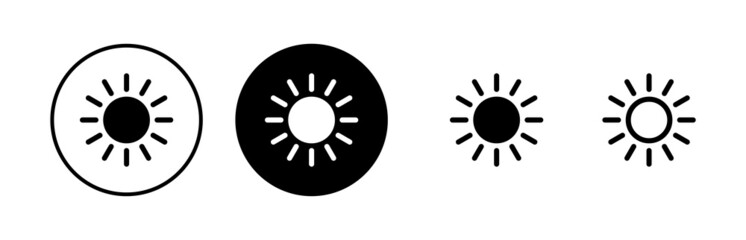 Sun icons set. Sun vector icon