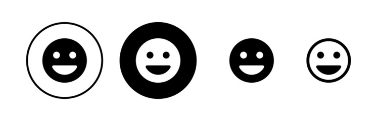 Fototapeta premium Smile icons set. Smile vector icon. Emoticon Icon vector. Emoji