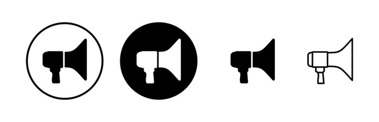 Megaphone icons set. Loudspeaker icon vector. Volume icon