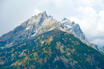 Teton Mountain Range in Grand Teton National Park, Wyoming, USA