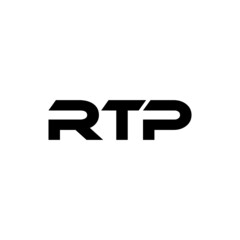 RTP letter logo design with white background in illustrator, vector logo modern alphabet font overlap style. calligraphy designs for logo, Poster, Invitation, etc.