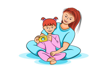 child with a heart