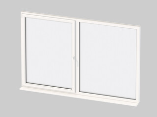 The sample window, 3D illustration, 3D Rendering