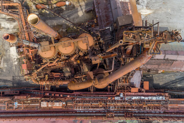 Fototapeta premium Natural gas power plant next to river