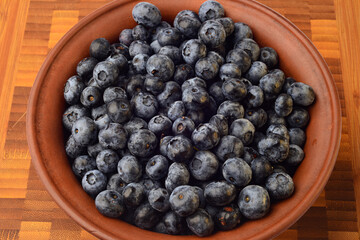 Fresh blueberry background. Texture blueberry berries close up