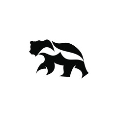 bear logo siluet