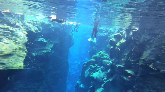 Paysage Islande - snorkeling