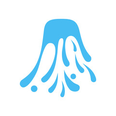 Splash vector icon. water illustration symbol. sea ​​or ocean sign or logo.

