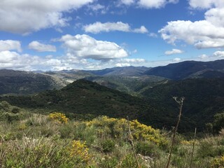 Malaga, Spain, landscape in the mountains