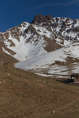 The High Atlas mountains near Oukaimeden, Morocco.