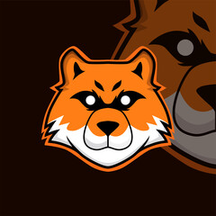 fox mascot, logo epsort beast