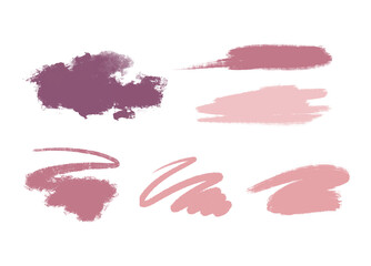 The set of hand drawn beauty and wellness items.