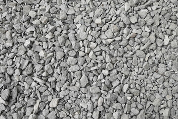 The texture of the stones is gray. Stone coating.