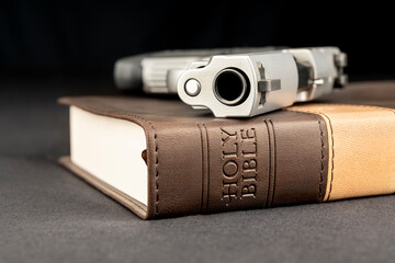 Gun on Holy Bible