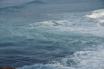 Mesra beach with a natural background. Mesra means intimate. Mesra beach also known as kukup beach or ngrawe beach