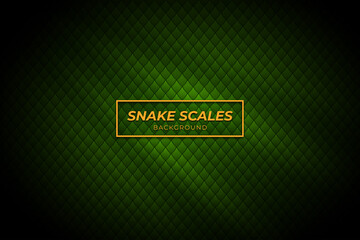 Snake Scales background with green color