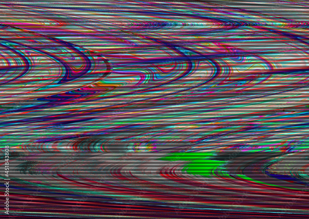 Poster glitch psychedelic background old tv screen error digital pixel noise abstract design photo glitch t