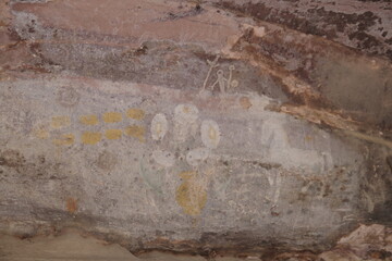 インド　世界遺産ビンベットカのロックシェルター群