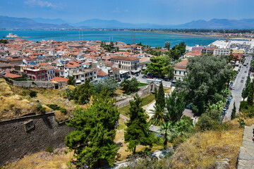 Fototapeta na wymiar beautiful town of Nafplio (Naupilon) in Greece