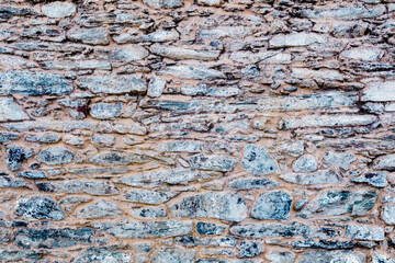 Old wall of stone rock