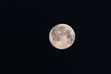 Full Moon rise over Istanbul, Turkey