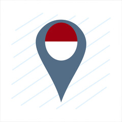 map pointer with flag