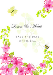 Wedding watercolor frames in blue, green leaves.Eucalyptus, lavender, delicate flowers and orchids.Watercolor flower frame for a wreath in the indie style. Hand-drawn vector leaves of blue, pink,green