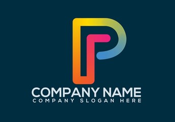 p  letter logo design