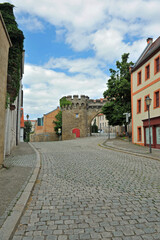 Fototapeta premium Krummes Tor in Merseburg