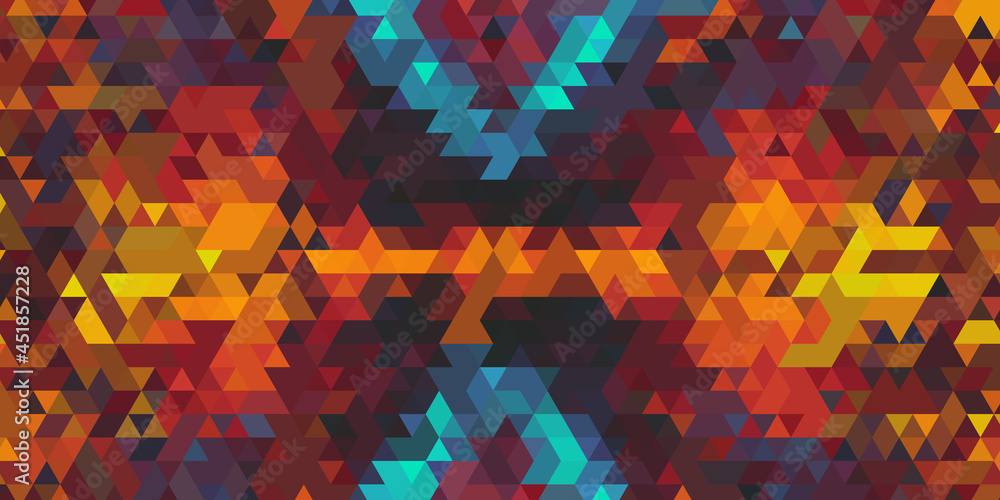 Poster pattern with simple shapes for your design.