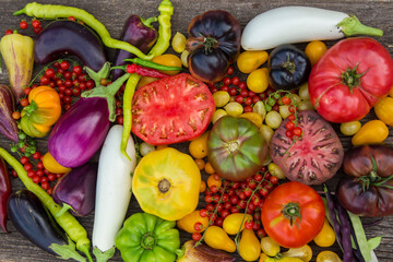 Heirloom vegetable full of colors and taste