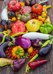 Heirloom vegetable full of colors and taste