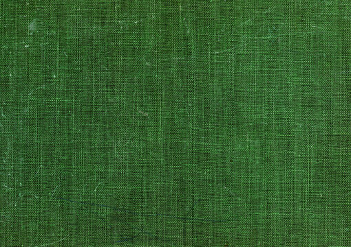 Old abstract vintage distressed green canvas texture background, stock photo image