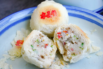 Chinese dessert shortbread，delicious dried pies
