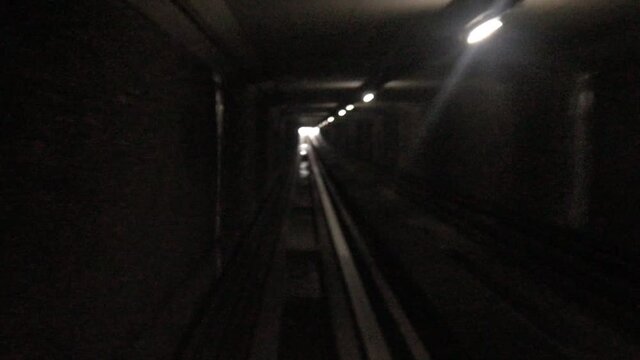 Orlyval automatic light metro shuttle connecting Paris's Orly Airport