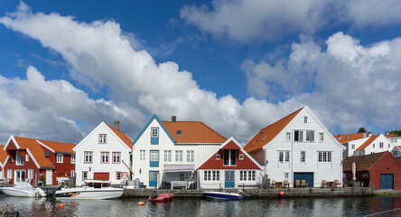 Skudeneshavn White Houses. Karmøy, Norway.