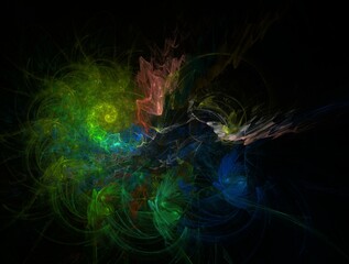 Imaginatory fractal background generated Image