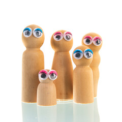 Family concept from wood