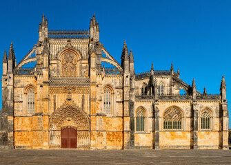 Fototapeta na wymiar Mosteiro da Batalha. Mosteiro de Santa Maria da Vitória edificado em comemoração à viória na Batalhe de Aljubarrota