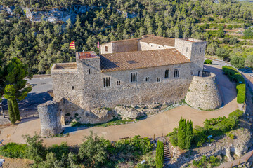 Fototapeta na wymiar Castle located in Sant Marti Sarroca Spain