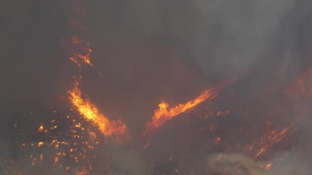 Woolsey Fire, Malibu California Post fire Burnt Mountains
