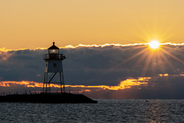 Sunrise at lighthouse
